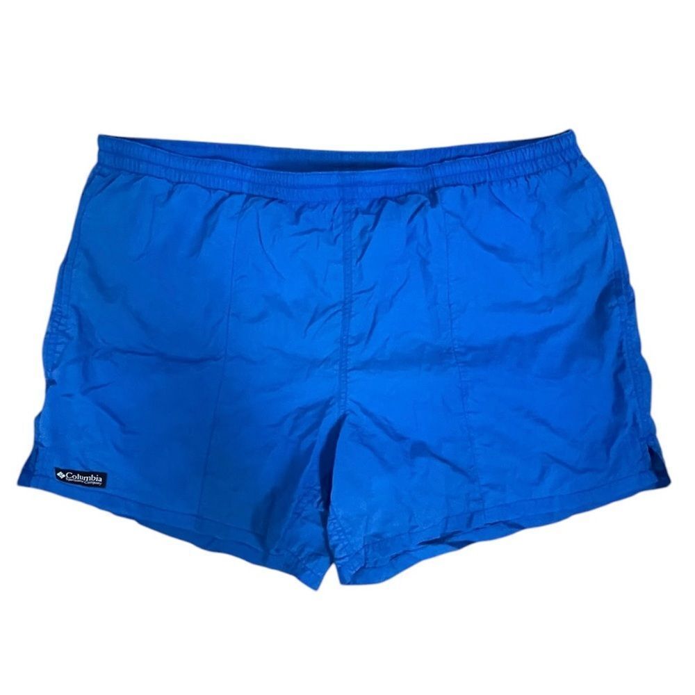 Columbia Mens Swim Shorts Blue Size L Nylon Mesh Lined Beach